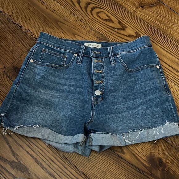 Madewell high rise denim shorts 29 button fly - Picture 3 of 9